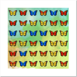 Butterflies pattern Posters and Art